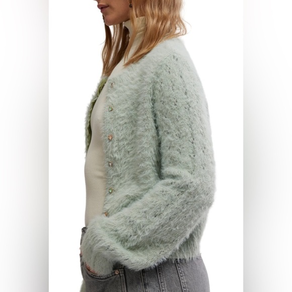 Free People | Celeste Cardi - Seafoam - Picture 4 of 9